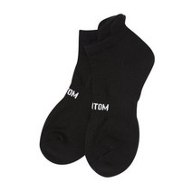 팬텀 블랙 남성 골조직 로고 단목 양말 211B1SC701_BK