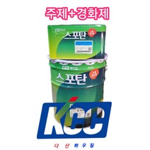 KCC우레탄(스포탄) 옥상 방수용 중도재 20KG (하도 중도 상도 ), 우레탄 상도 (스포탄 녹색4L)