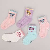 캐치티니핑 유아동 양말 5족세트 여아 아동 유아 어린이 키즈 조카 캐릭터