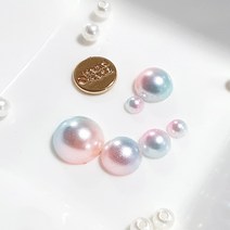 반면 진주 [그라데이션 원형 반진주] 구슬 비즈 공예 재료, 8mm, 퍼플