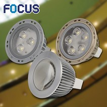 포커스 LED MR16 할로겐램프 모음12V 3W 5W 7W 매입등 안정기 신광 소형전구, 1개, 주광색7w