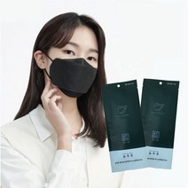 늘푸른블랙황사방역용마스크(KF94)(중형) 늘푸른 황사방역용 마스크 KF94 블랙 중형, 늘푸른 KF94 블랙 중형 50매