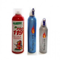 월드프로 식당 캠핑 L간이 차량용 스프레이 등산 119 소화기 휴대용 에어로졸, E프로119소화기255ml