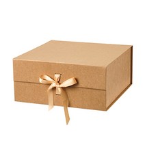 리빙앤도 고급 리본매듭 기프트박스 3.5호, 1개, 크라프트
