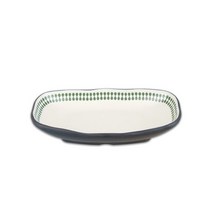 멜라민 진주 투톤그린 신타원골접시 2size, 1호(ds7157)
