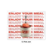 디저트 아크릴 스퀘어 마그네틱 냉장고 자석 6p 세트, 5.Pinkjam