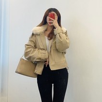 VANANA2 탈부착 페이크퍼 크롭 자켓 2color