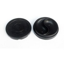 벼루 연적 4 인치 Inkslab 태극권 잉크 그라인딩 도구 중국어 Inkstone 전통 서예 회화 스톤 커버 (블랙), Black, Black