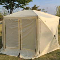 옥타텐트 대형 원터치 육각쉘터 옥타1994, 아이보리1994