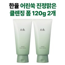 한율 어린쑥 민감성 거품 포밍 진정맑은 클렌징 폼 120g 2개