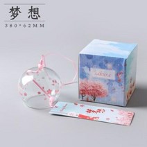 윈드 벨 일본풍 종소리 수제 유리 후린 스파 주방 사무실 장식 홈 데코레이션 파티용 1 개, 15.P