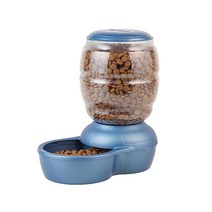 Petmate 보충식 급식기 마이크로반 자동 고양이 및 강아지 급식기 4가지 사이즈 전개, 2 LB_Blue, Blue_2 LB