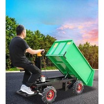 궤도운반차 농업용 전동 크롤러 동력 운반 카트 엔진 리어카 1500W, 1500W 60V 20A 경사형, 1개