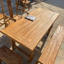 고제 고재테이블 고재상판 통원목식탁 카페테이블 느릅나무 고풍 맞춤형 오래된 느릅나무 도어 패널 티 테이블 수조 오래된 도어 패널 단단한 복고풍 풍화 통나무 오래된 나무 보드 오래된 도어 패널 테이블 사용자 정의, 모으다, 브래킷 구조, 옷자락 인상 테이블 160×70×75 배송무료 료