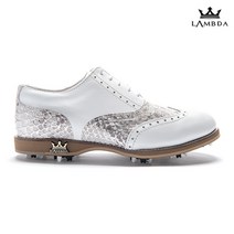 람다 여성골프화 추천 클래식골프화 파이톤 실버
