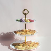 루이앤탑펠 캠핑용 3단 케이크트레이 디저트트레이, 캠핑용 3단 트레이, 1개