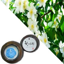 늘향 늘향 자스민의 꽃향과 상쾌한 민트의 조화로운 화이트자스민민트향 항아리캔들 (2737168), 1호 파랑