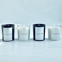 블랙앤화이트 베이직 컨테이너캔들 소이캔들 인테리어 집들이 선물 답례품, 우드세이지앤씨솔트, 화이트, 리뷰O 라이터증정
