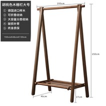 원목 A행거 접이식 옷걸이 나무 원목 행거, 윌넛_우드_1000mm
