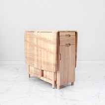 벤트리 벤느 원목 접이식 확장형 식탁 4인용 테이블, 테이블 1ea + 의자 4ea