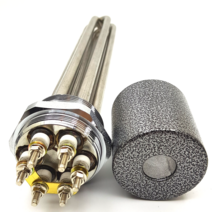 후렌지 투입히터 50A 소켓 심야전기보일러 온수물끓이는 용도, 10kw, 600mm, 220v단상