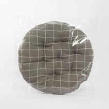 두툼한 쿠션 원형방석 그레이 37cm 바닥 겨울 공부 소파 의자 거실