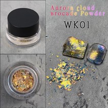 네일 은색 골드 펄 글리터 가루 믹스 스팽글 캔디스톤 슈가파우더crystal fire opal star aurora nail art cloud brocade flakes for, 주01