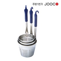주방1번가 주코(JOOCO) 로터스 타공 우동 조리기 스텐 건지기 거름망 채망 뜰채, 소 / 140x120x390mm