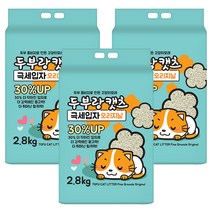 두부랑캣츠 응고형 극세입자 오리지날 고양이 모래, 2.8kg, 3개