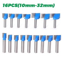 밀링커터 Jgzui 1pc 8mm 청소 바닥 조각 비트 솔리드 카바이드 라우터 비트 목공 도구 cnc 밀링 커터 목재 용 엔드 밀, 16개