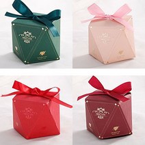 리본 싸바리 포장 상자 쿠키 박스 단상자 구디백 용기 답례떡 타르트 백일떡 수능 뚱카롱 애교 예단 케이스 디저트 답례품 선물 베이킹 작은 용품 초콜릿 조립 생일 악세사리, 대 - 와인(품)(절)
