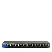 유선라우터 Linksys LGS116P 16 포트 비즈니스 데스크탑 기가비트 PoE 스위치 유선 연결 속도 1000MBps 이더넷