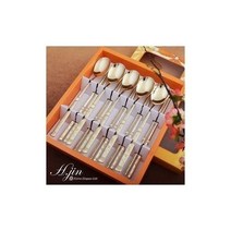 J유통/ 티타늄수저세트 고급 손님숟가락 부부집들이선물, 11)고전훈민정음.티타늄5P