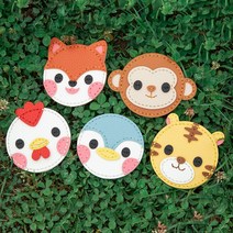 바이오로드 캐릭터 가죽 손거울 만들기 세트, 1개, 닭