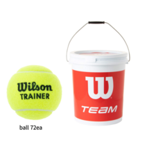 윌슨 무압력 단단한 연습용 테니스공 테니스볼 72개입 바구니포함WRT131200, 72 Count +  Basket