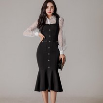 엠엔지 레이스+원피스 세트