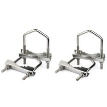 Yagi WiFi 안테나 돛대 크로스 오버 브래킷 키트 U-볼트 클램프 장착 하드웨어 2Pcs 야외 WiFi 안테나 LoR, 01 as shown