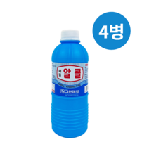 메칠알콜 84% 400ml 4병 메탄올 알콜램프 공업용 알콜