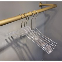 아크릴 투명 옷걸이 성인, 실버, 15CM