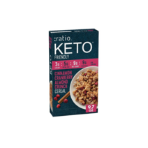 ratio 저탄고지 키토식단 키토간식 시나몬 크랜베리 시리얼 275g, 1개