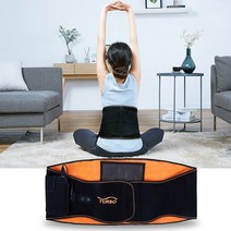 터보 허리업 온열벨트 쑥찜질팩 허리복대 복부 뱃살 복근운동 벨트마사지 무선 배터리 허리보호대
