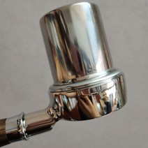 도징컵 53mm 구경 금속 커피 파우더 도징 컵 스니핑 머그잔 에스프레소 머신 용 피더 부품 포타필터 탬퍼, 한개옵션0