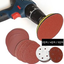 블루버드 전동 드릴 드라이버 사포 원형 샌딩기 연마 목공 샌딩페이퍼 4인치 5인치, 4인치 본체탭(패드+연결어댑터)