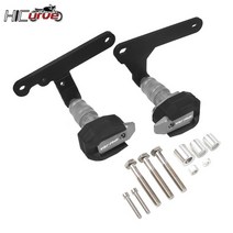 야마하 YZF-R6 용 YZFR6 YZF R6 - 바이크 오토바이 떨어지는 보호 프레임 슬라이더 페어링 가드 크래시 패드 수호자, Titanium -A