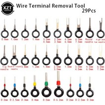자동차 터미널 제거 도구 전기 배선 크림프 커넥터 핀 추출기 키트 수리, D-29PCS