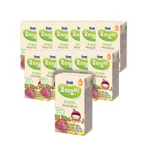 맘마밀요미요미 유기농 주스 125ml, 레드비트골든사과, 12개