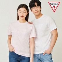 게스 게스 공용 엠보 무테삼각 반팔티 MN2K9410