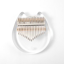 NALU-17 키 칼림바 크리스탈 고양이 모양 아크릴 엄지 피아노 MBIRA CALIMBA 투명 키보드 악기 LIKEMBE, NK-CT CAT
