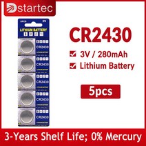 CR2430 3V 리튬 배터리 CR 2430 DL2430 BR2430 280mAh 버튼 코인 열쇠 고리 시계 알람 원격 제어