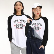 그랜피니 남녀공용 롱슬리브 USA 빈티지 나그랑 긴팔 티셔츠 GFNR02